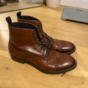 To Boot New York Burkett Leather Lace Up Boot